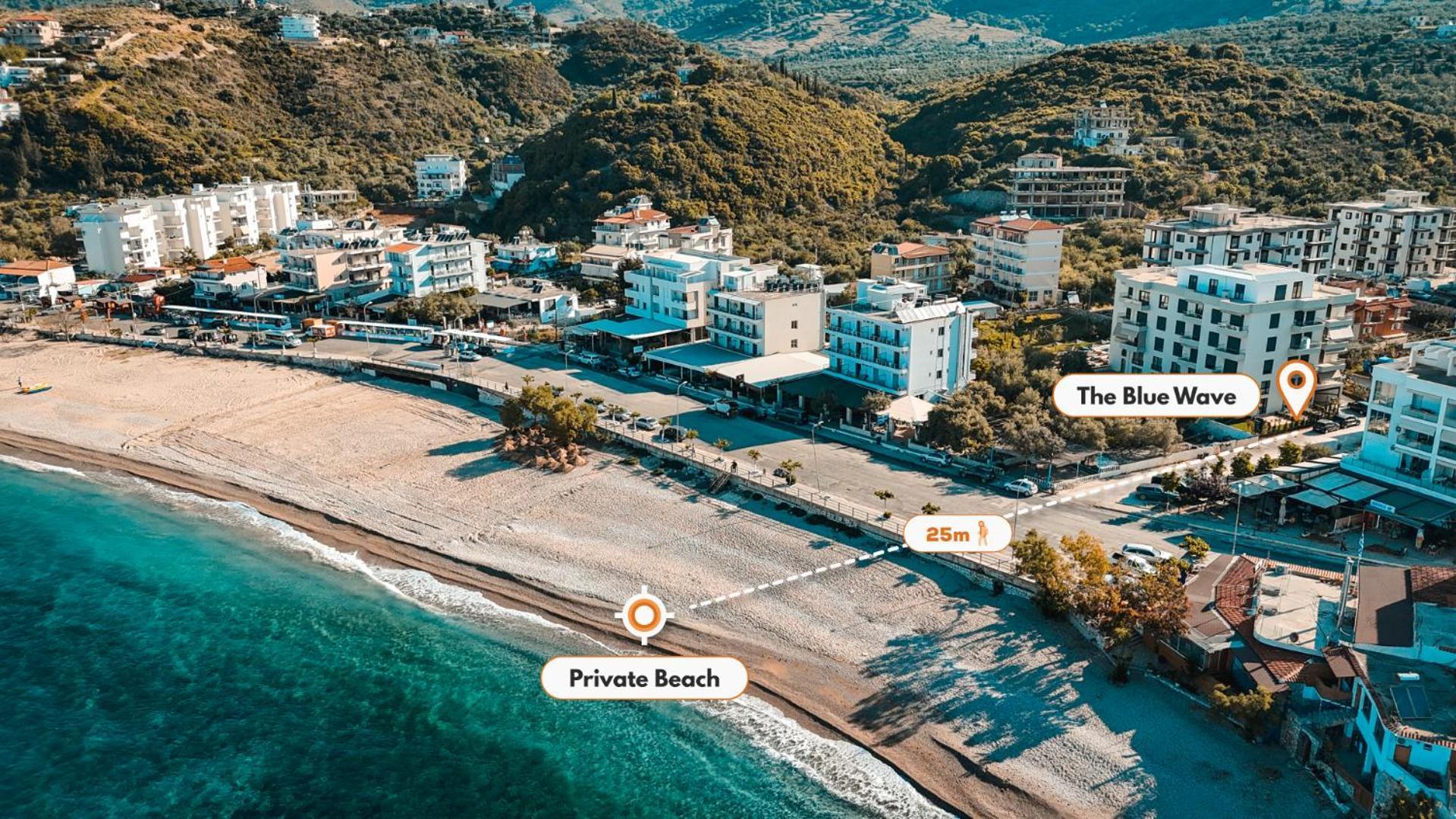 The Blue Wave Hotel Himare Eksteriør bilde